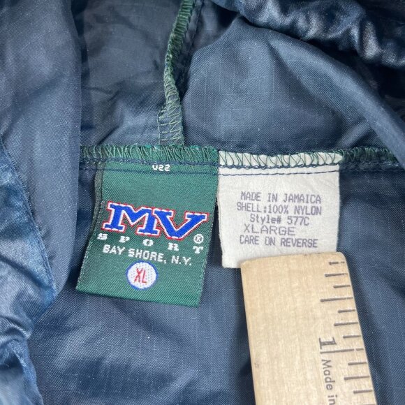 VTG Notre Dame Fighting Irish Jacket Mens XL Blue Windbreaker NCAA 577C MV Sport - Picture 3 of 10